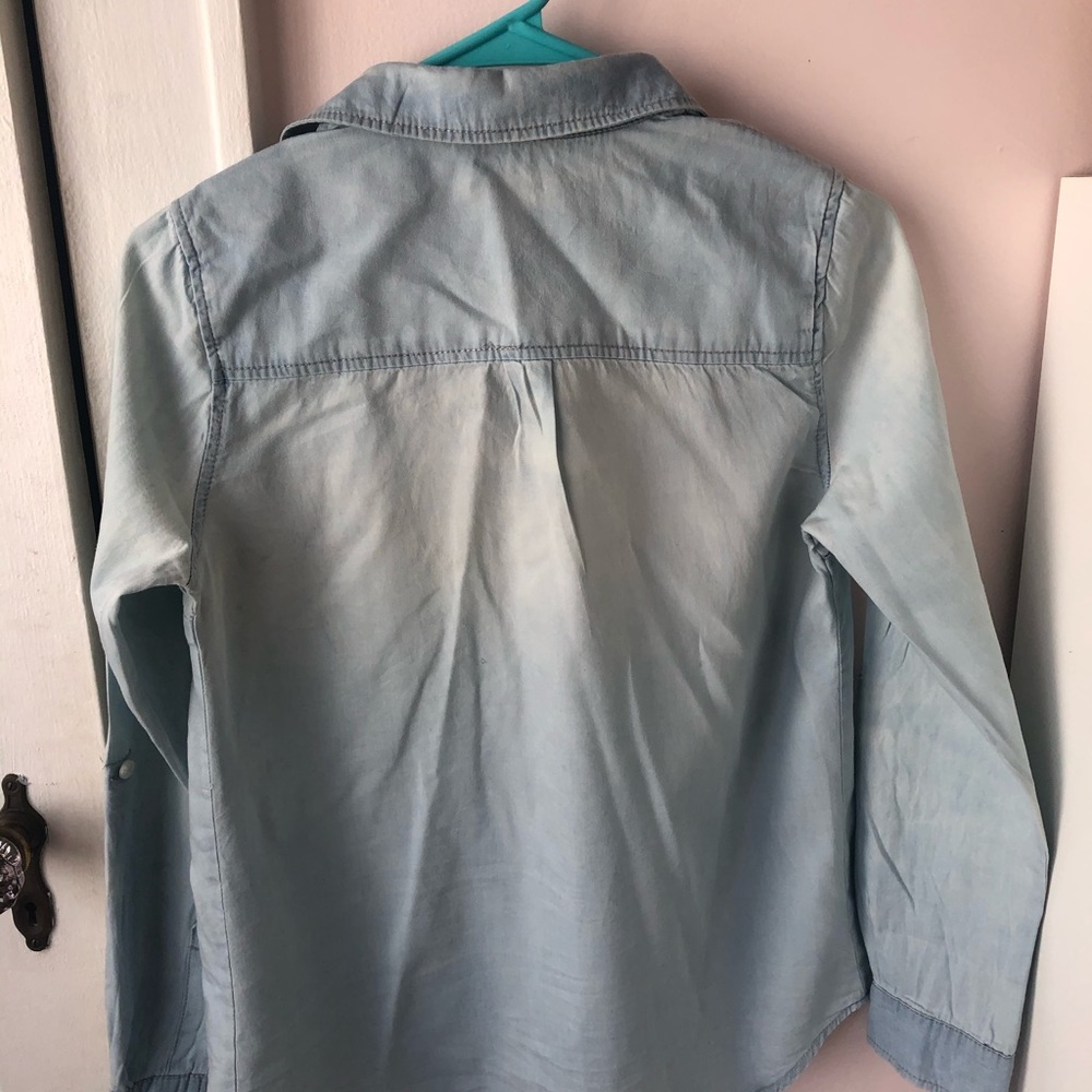 Charlotte Russe button up denim shirt
